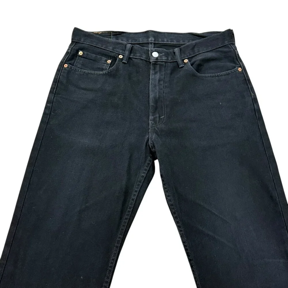 Men’s Levi’s 550 Black Denim Jeans Relaxed Fit